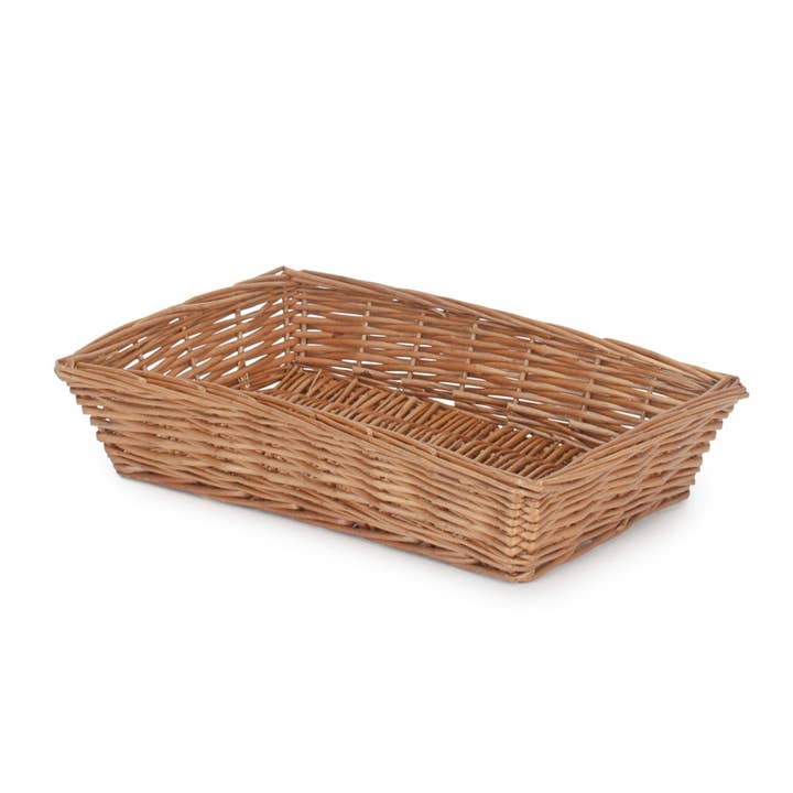 Red Hamper – wholesale Decorative tray – Tapered Wicker Rectangular Tray2
