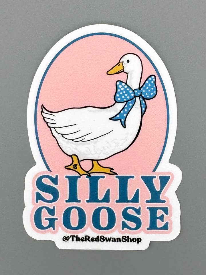 Vinyl Decal - Silly Goose for wholesale by The Red Swan Shop