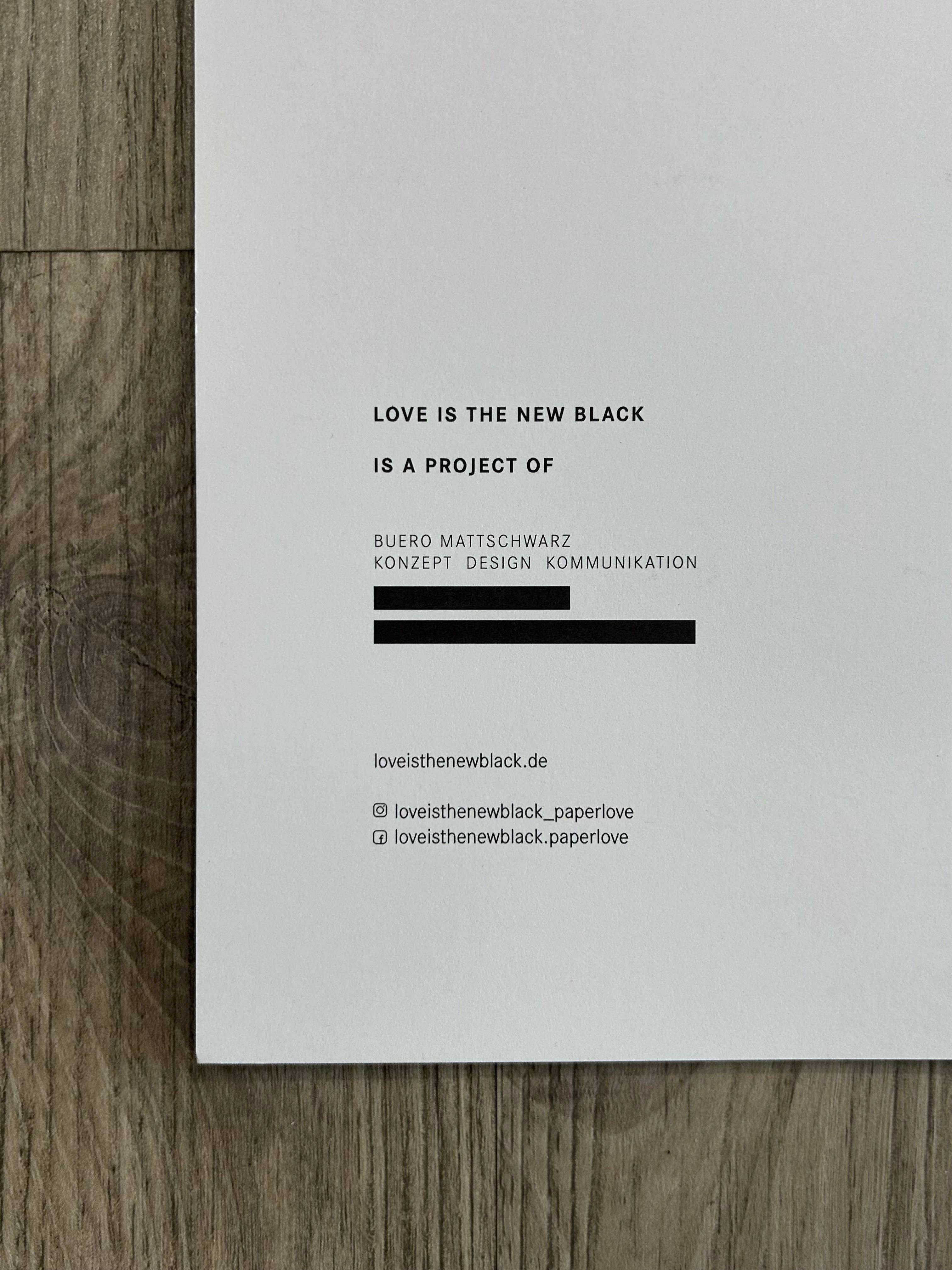 Love is the new black – Calendário por atacado – Calendário 202611