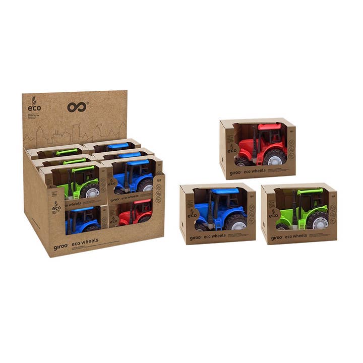 AJ Aguiar - Wholesale Toy car/truck – Child - Eco Tractor Free Wheel Spins 10 cm 3 Assorted Dis-123