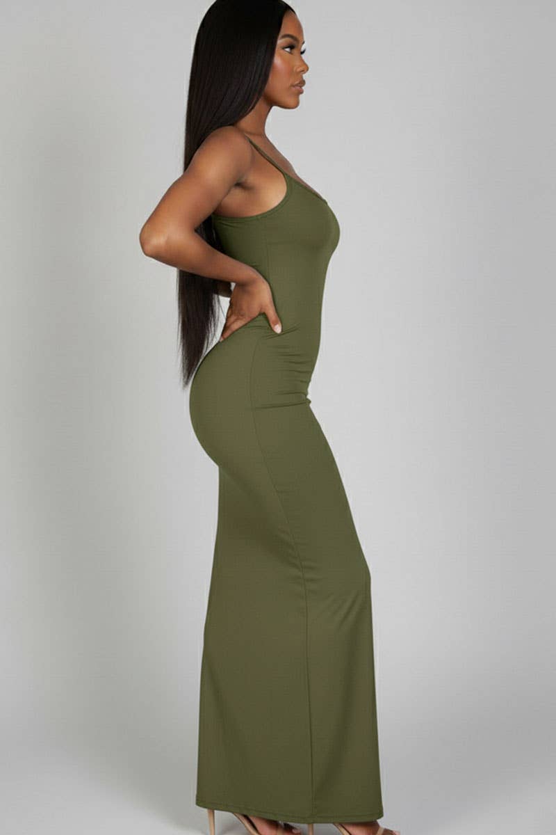 CAPELLA APPAREL - Wholesale Dress - Women's - Ribbed Mermaid Hem Cami Dress19