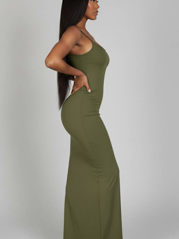 CAPELLA APPAREL - Wholesale Dress - Women's - Ribbed Mermaid Hem Cami Dress19