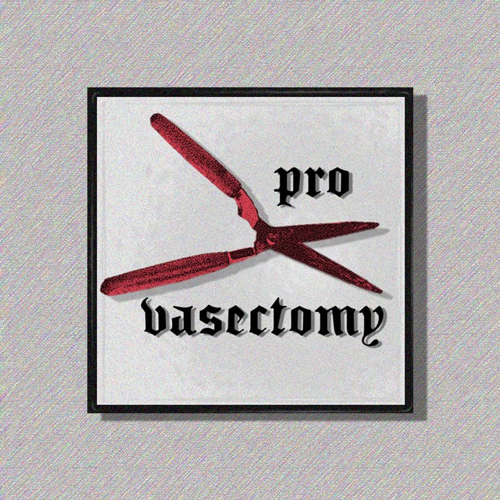 The Weeping Roses - Wholesale Sticker - Pro Vasectomy Square Vinyl Sticker