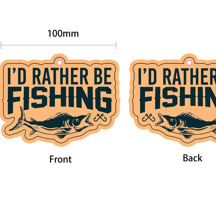 Barrel Down South – Großhandel Auto-Lufterfrischer – Unisex – Lufterfrischer „I'd Rather Be Fishing“