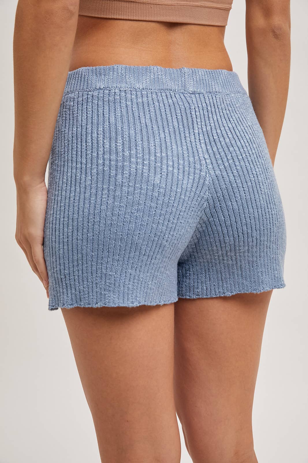 Bluivy - Wholesale Lounge Set - Women's - SLEEVELESS SIDE SLIT & SHORT KNIT SWEATER SET32