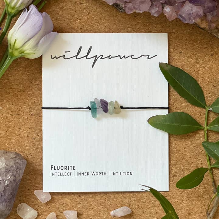 Adjustable Crystal Bracelet - Willpower for wholesale by by Molly&Izzie