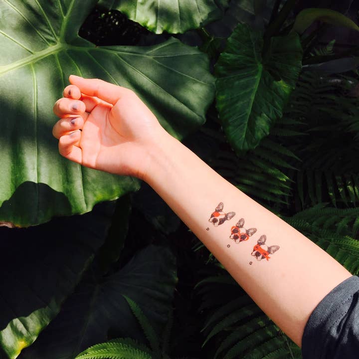 PAPERSELF - Wholesale Temporary Tattoo - 3 Of A Kind - Dogs Temporary Tattoos Stickers