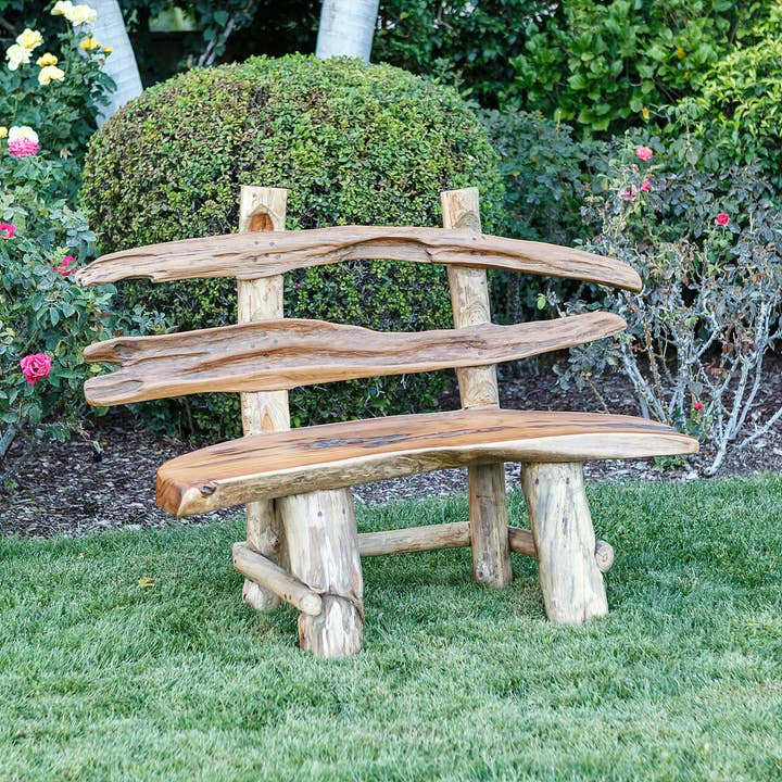 Banc de Ranch en Racine de Teck - 5FT (Palette uniquement, pas de UPS ou Fedex) pour la vente par Garden Age Supply