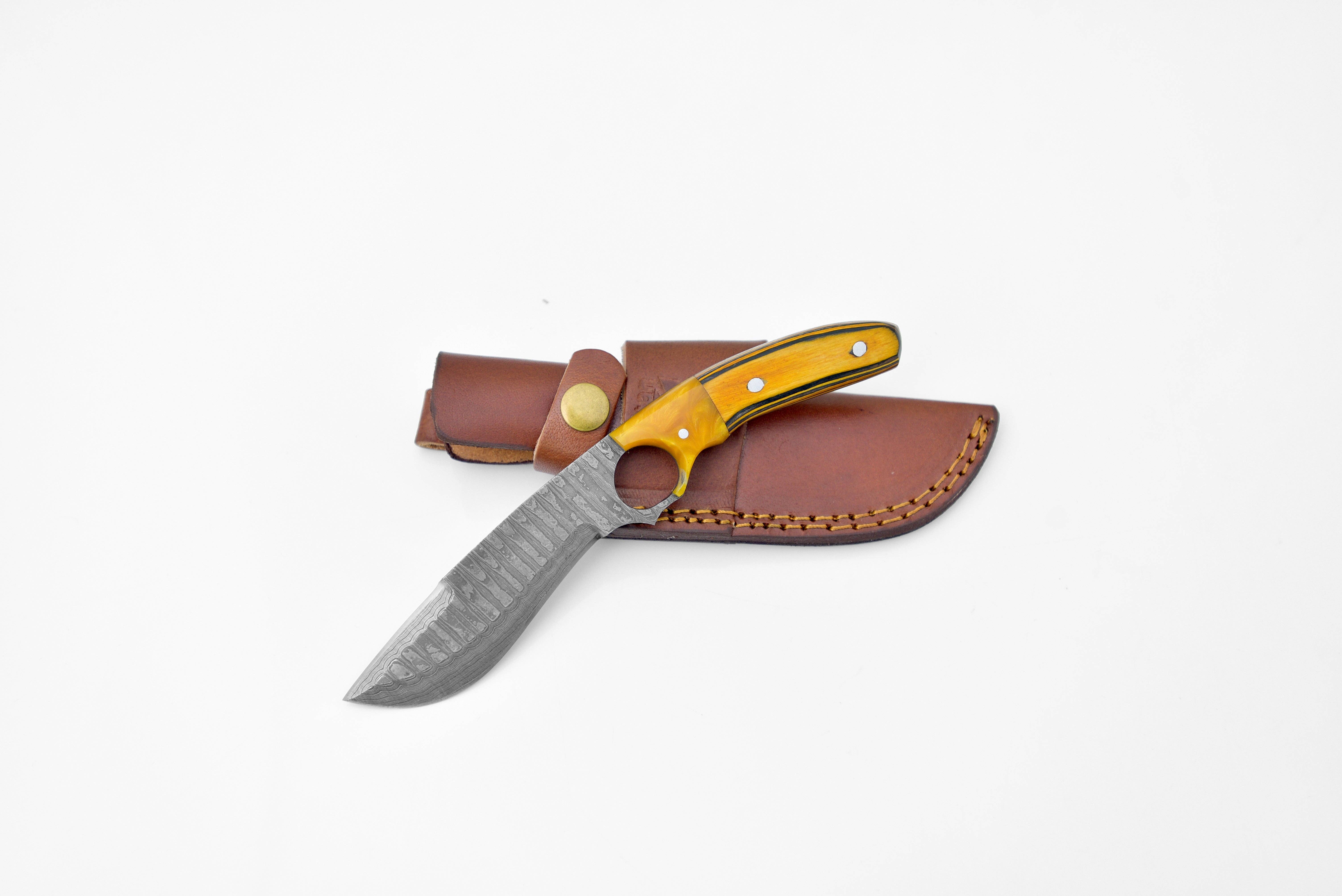 Titan International – wholesale Pocket knife/holder – TK-105 Damascus Puma-Claw,0