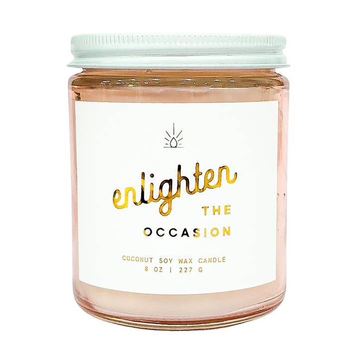 Bougie Cadeau au Sel Rose de Mer pour la vente par Enlighten the Occasion