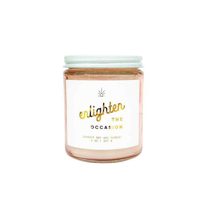 Pink Sea Salt Candle Gift for wholesale by Enlighten the Occasion