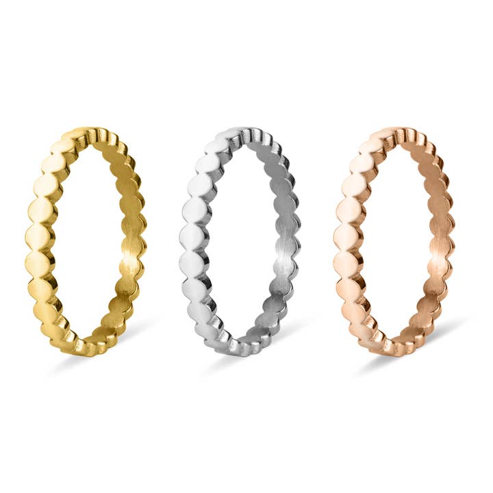 WJW - Wholesale Band/Stacked Ring - Flat Circle Stacking Ring
