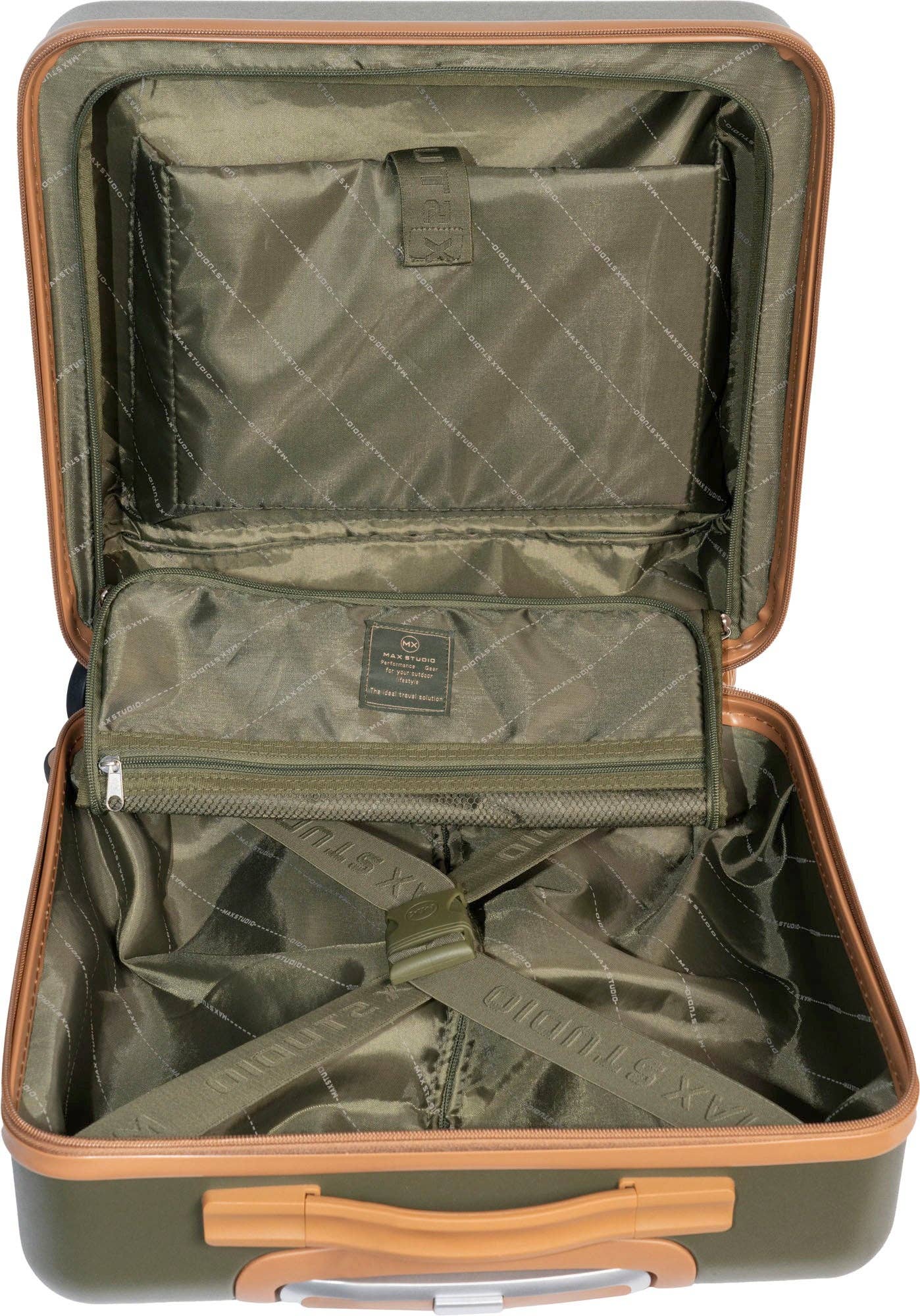  OLIVE Max Studio ABS 3-Piece Hard Sided The Lisbon Luggage Set for wholesale on Faire14