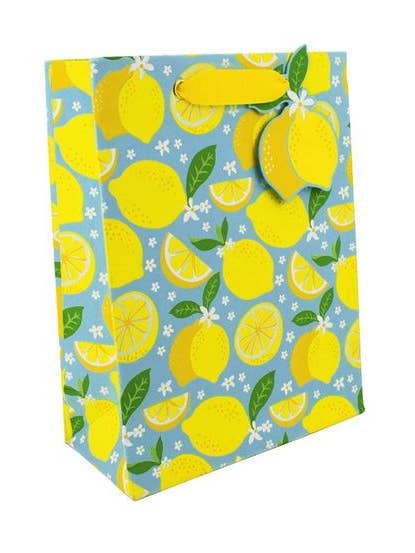 Lemons Medium Gift Bag for wholesale by LoveVivid