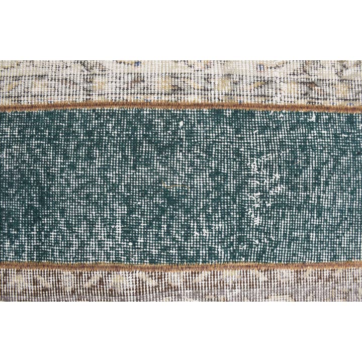 The Loom Wholesale – wholesale Mattdyna – Vintage randig ullmatta - handgjord grön/beige