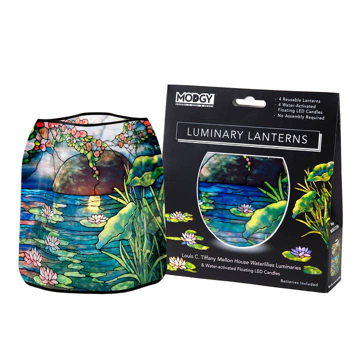 Luminary Lantern - Louis C. Tiffany Mellon House Waterlilies and other Purchase Wholesale lantern centerpieces. Free Returns & Net 60 Terms on Faire trending on Faire.