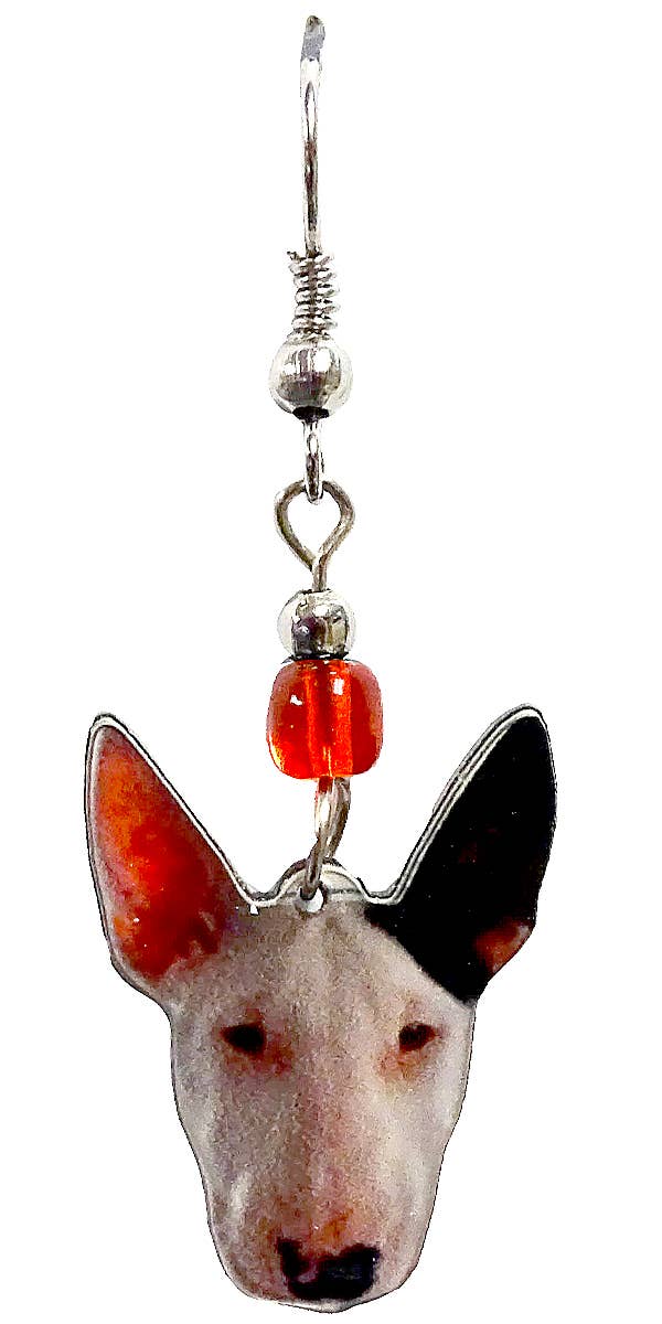 Pichincha - Wholesale Dangle Earrings - Acrylic Bull Terrier Dog Pet Dangle Earrings0