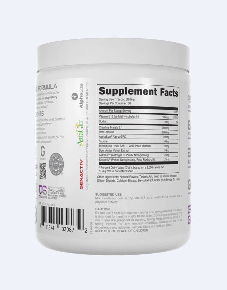 Bucked Up - Wholesale Oral Supplement/Vitamin - Bucked Up Stim Free Pre-Workout [30 Serv]9