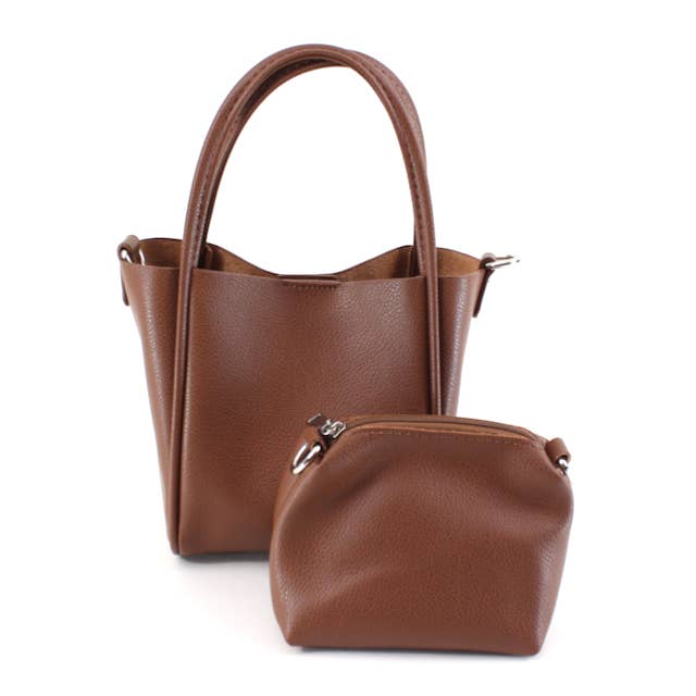 Pretty Persuasions - Wholesale Tote Bag - Women's - P25014 Small Tote/Crossbody Bag w/Cosmetic Pouch7