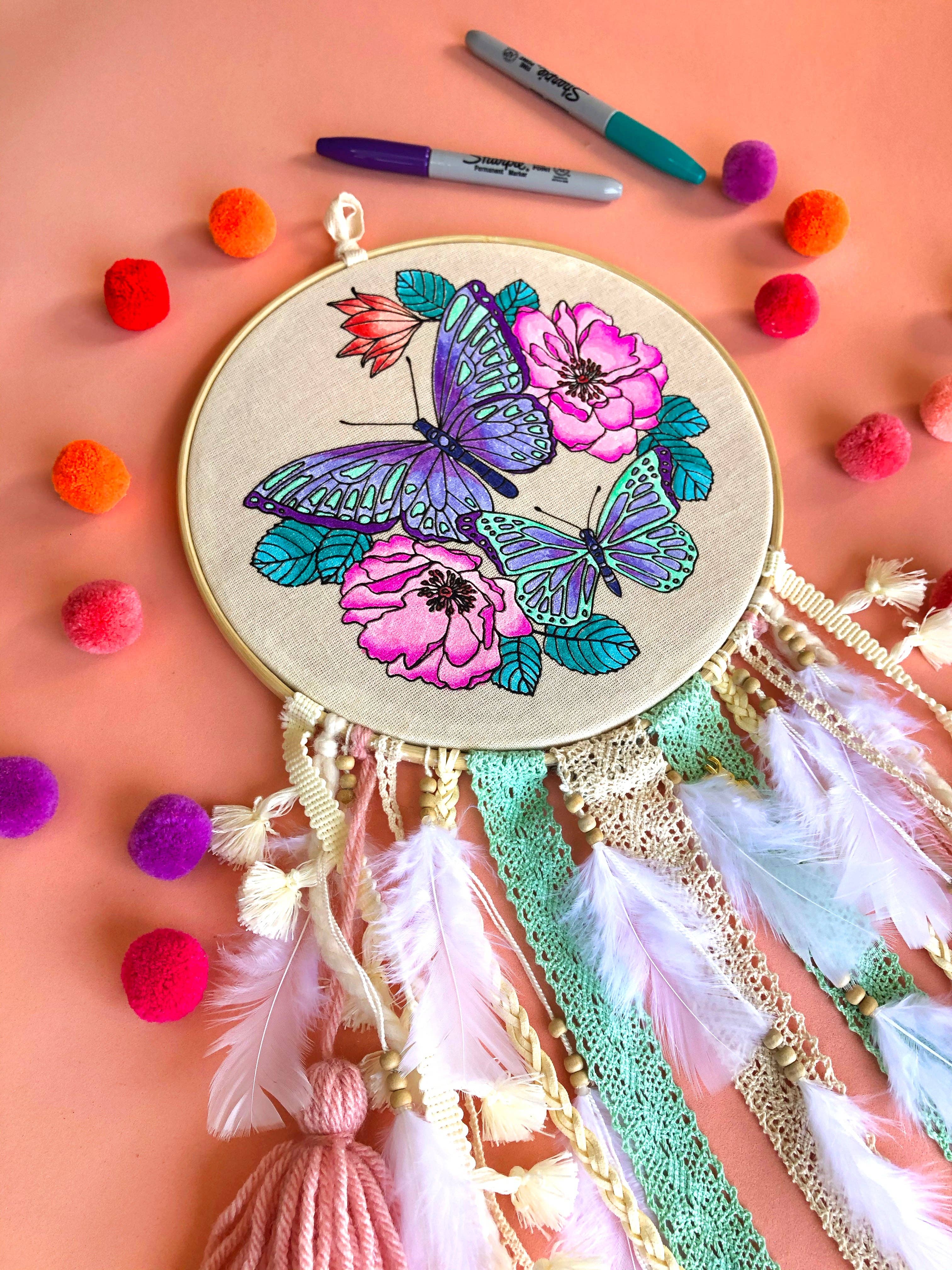 MANIK - Wholesale DIY Craft Kit - Kids - DIY Dreamcatcher Paint Kit craft kit + 5 SHARPIES10