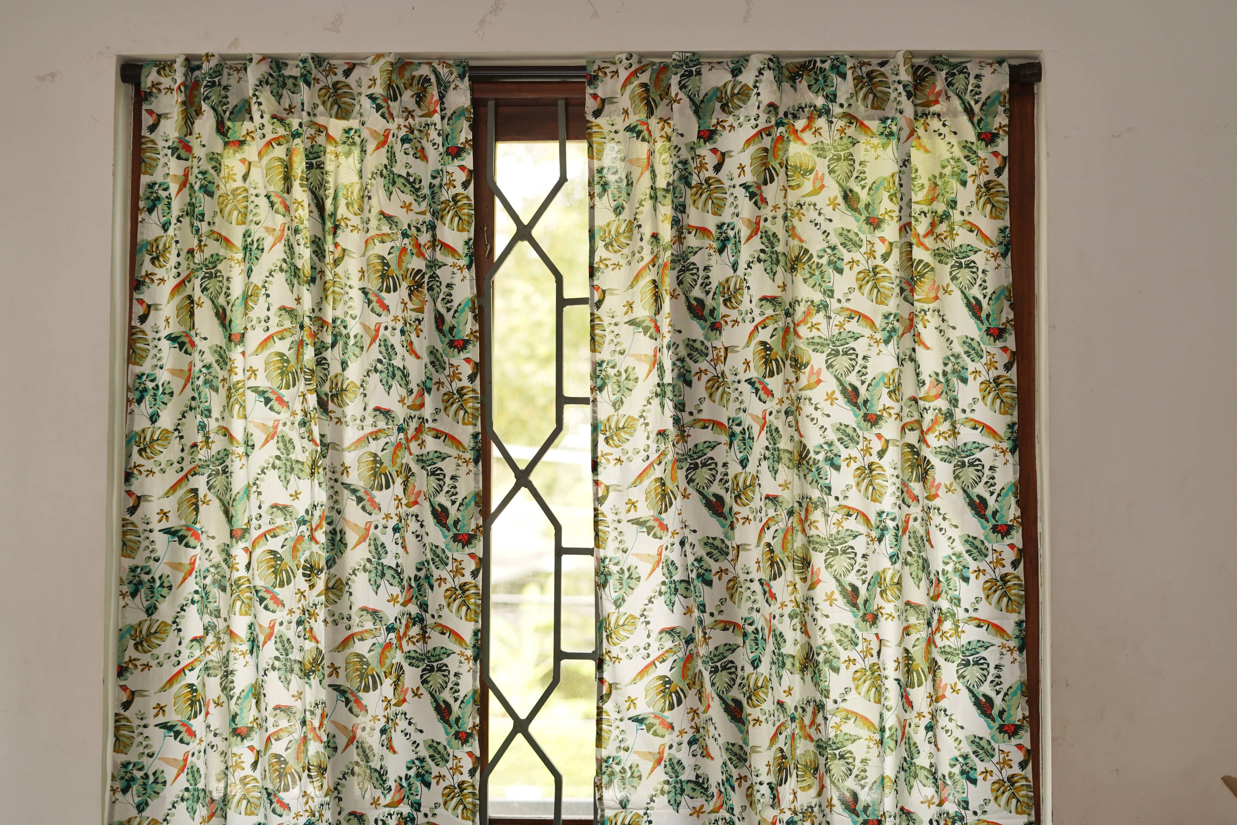 Annahmol - Wholesale Curtain - Vintage Inspired Botanical Sheer Curtains: Assorted Prints64