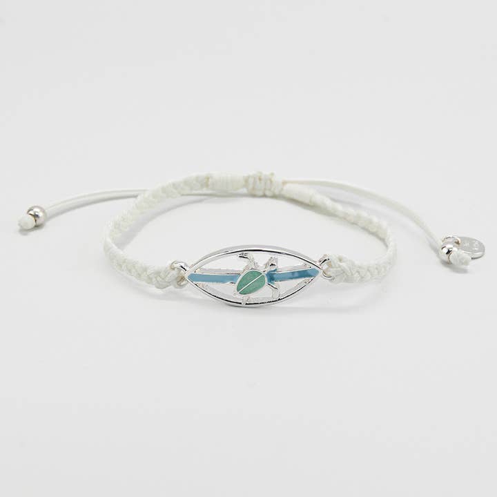 Bracelet de cheville tortue de surf en émail "Give Back" - 12 pièces pour la vente par World End Imports Jewelry & Gifts