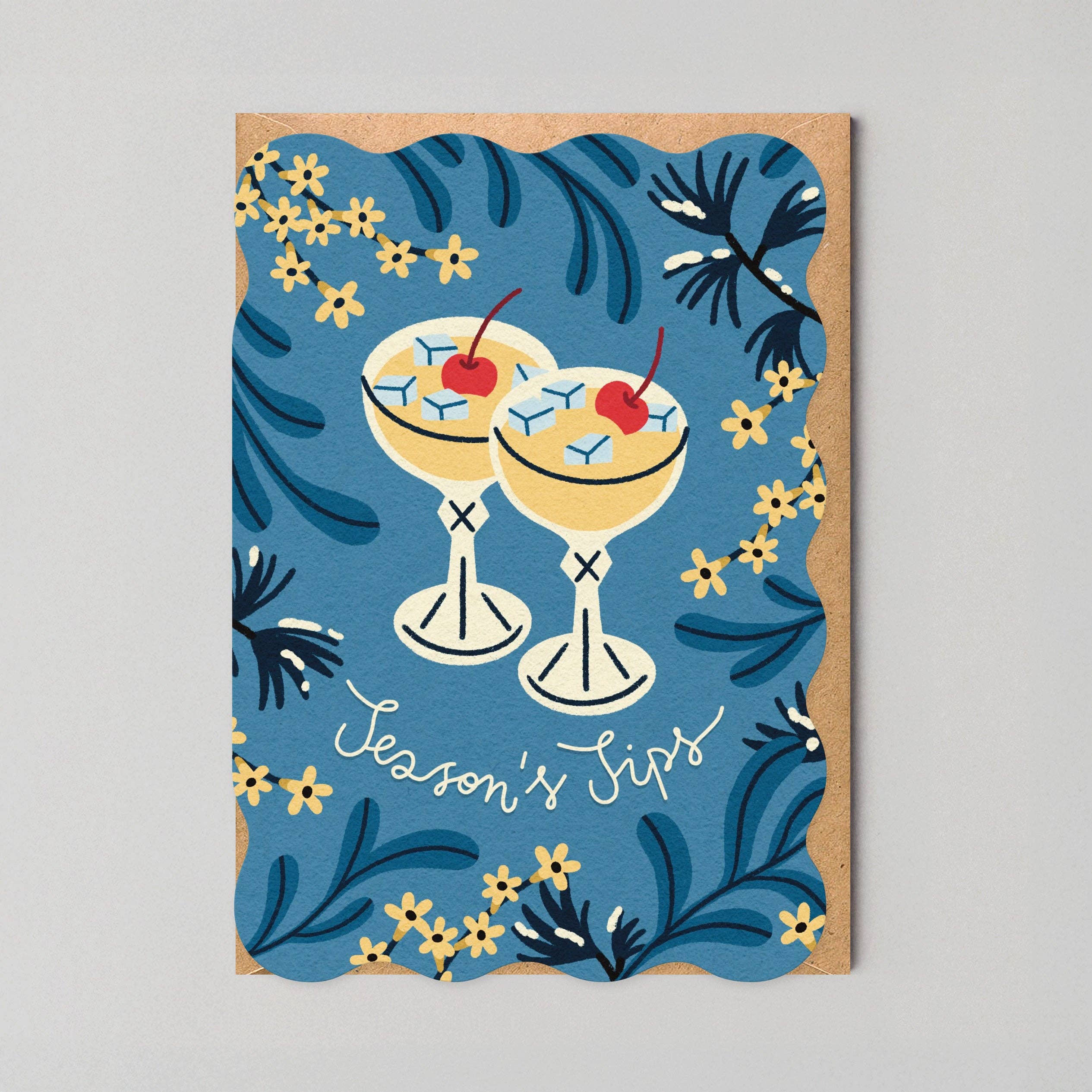 Studio Boketto - Wholesale Christmas card - Seasons Sips Christmas Cards | Cocktail Christmas Cards
0