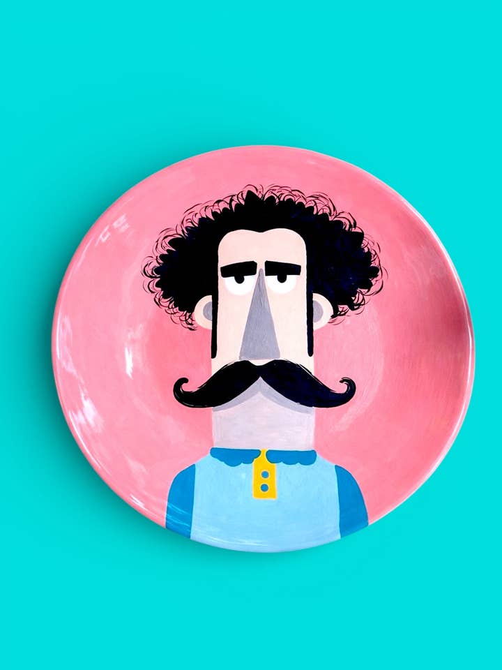 Il piatto ovale in ceramica del ragazzo italiano for wholesale by Thetis Art Studio