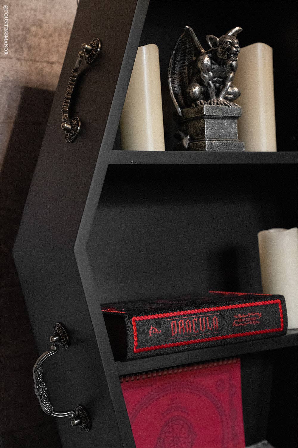 vampirefreaks – wholesale Wall-mounted shelf – 3ft Pallbearer Coffin Shelf3