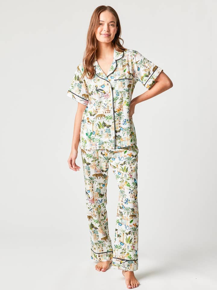 Animal Kingdom Pajama Pants Set for wholesale by Katie Kime