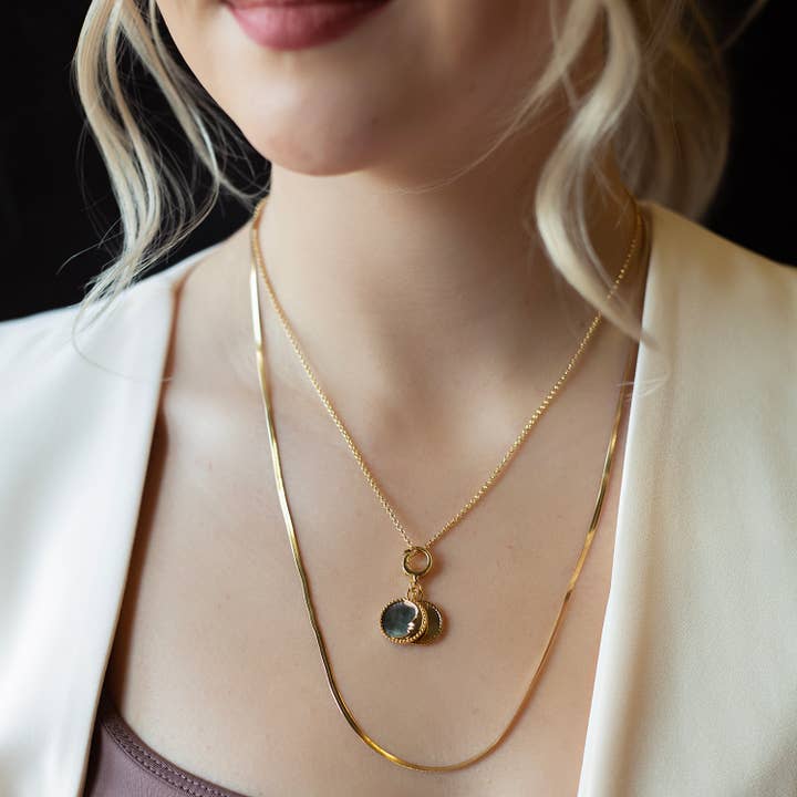 Lenny & Eva - Vente Breloques/médailles personnalisées - Pendentif Soleil & Lune, Nacre, Pendentif de Sac, Barre de Charms1