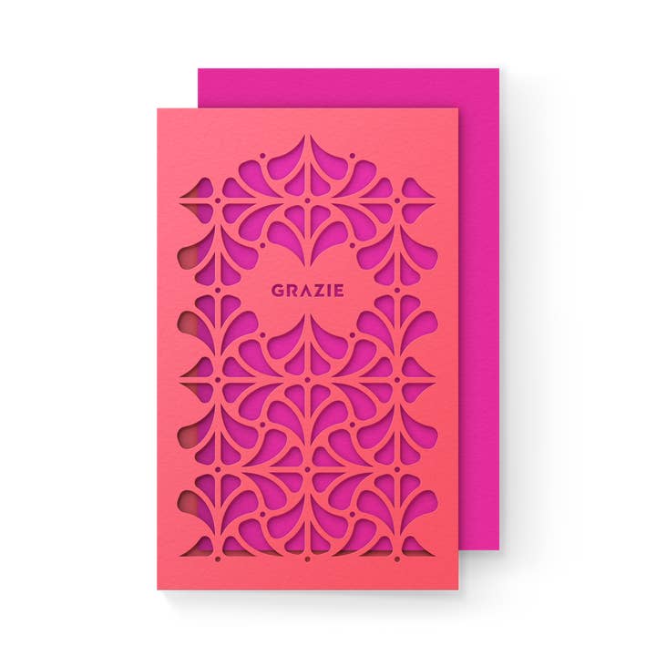 Dear Beni – postal de agradecimento por atacado – Cartão em camadas Grazie Mini1