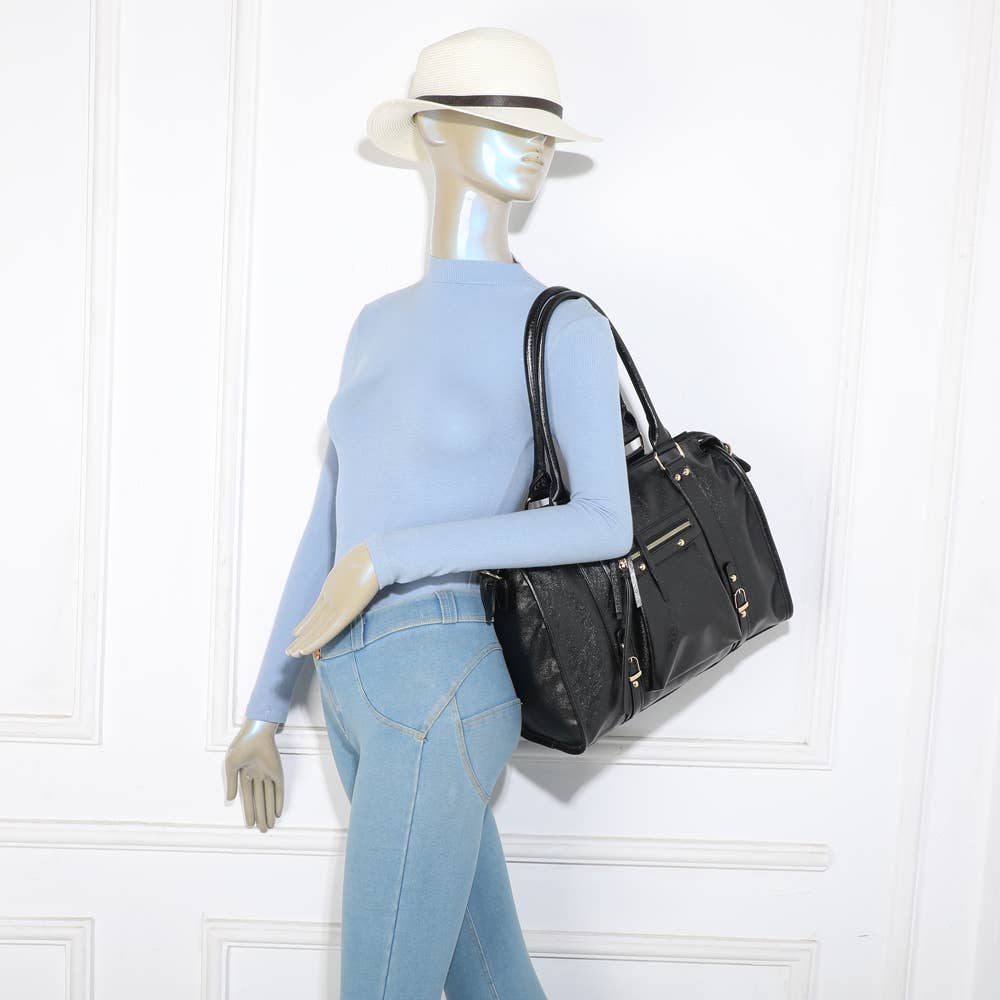 Gallantry - Wholesale Top Handle Bag - Women's - Skyla Metallic Large(R-1979-5)6