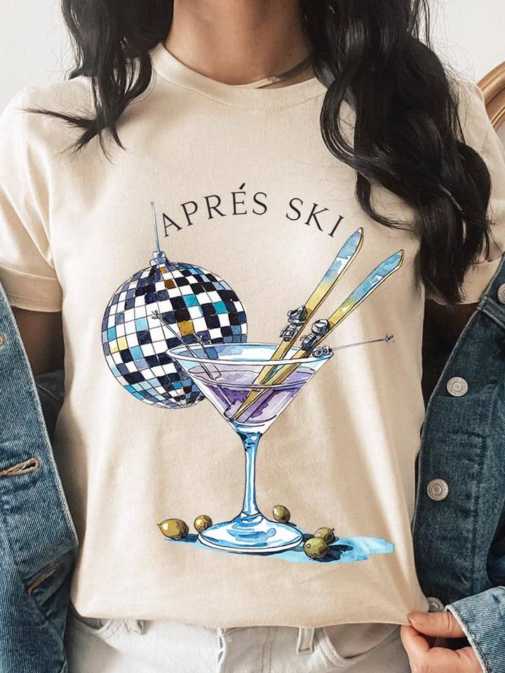 Apres Ski Club Grafisk T-shirt för wholesale av COLORBEAR