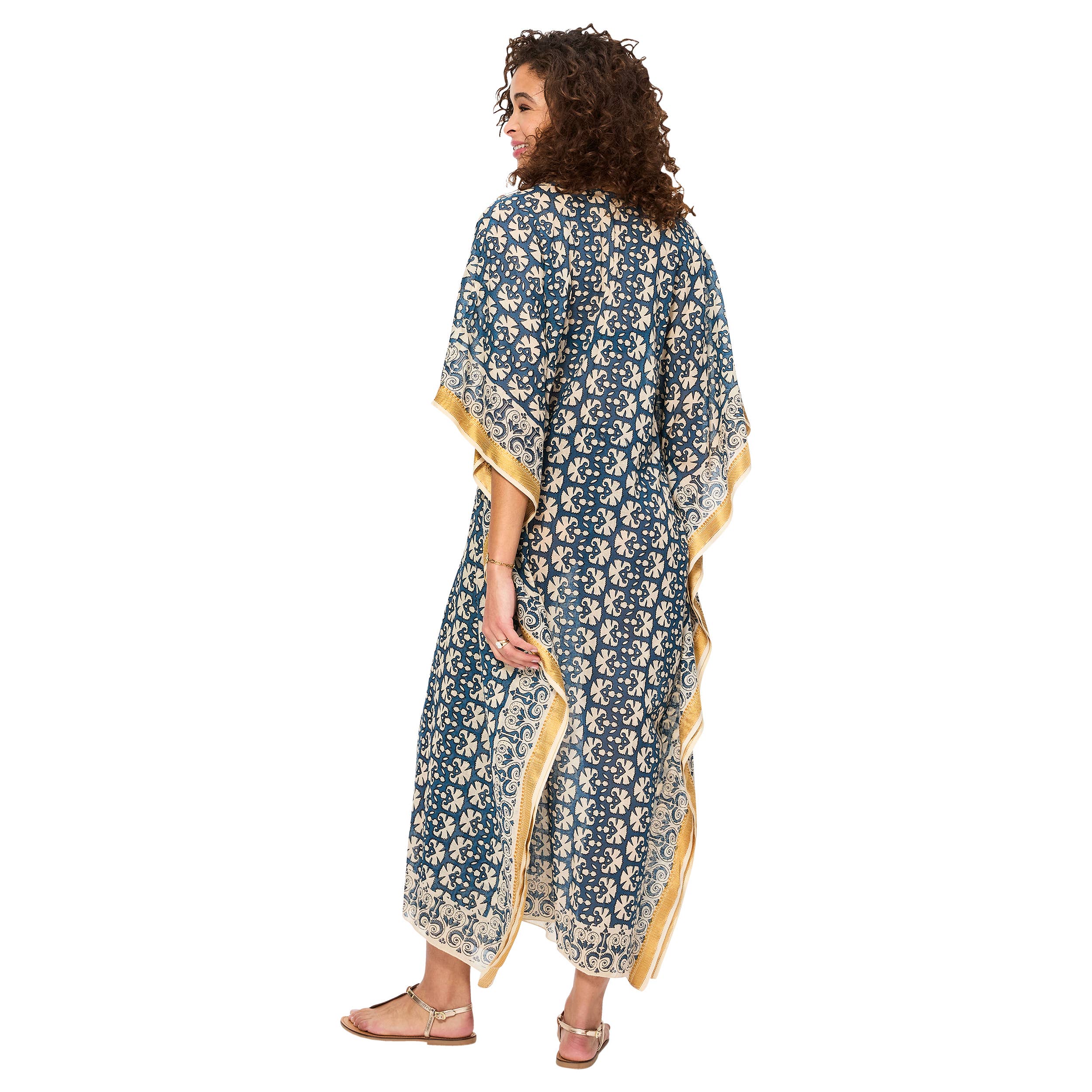 La Mano Boho - Wholesale Kaftan - Women's - LONG SUMMER KAFTAN 3/4 SLEEVES KAF8500A1
