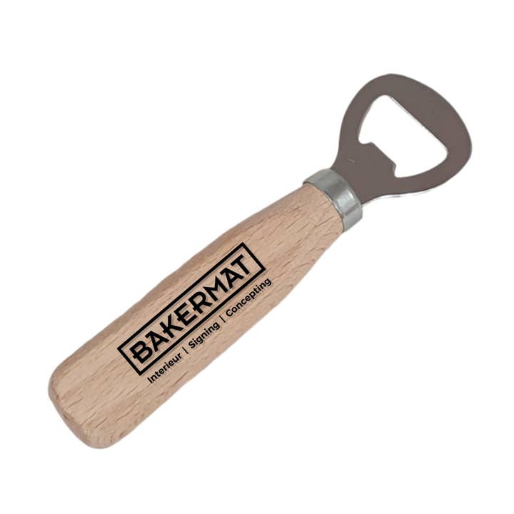 Flasköppnare egen logotyp för wholesale av Bakermat