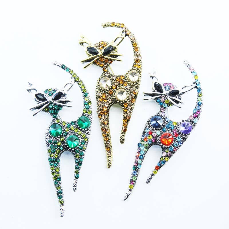 Gifts Amazing! - Wholesale Brooch - Ritzy Cat Brooch5