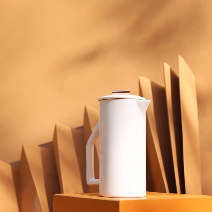 YIELD - Wholesale French Press - Cream Ceramic French Press