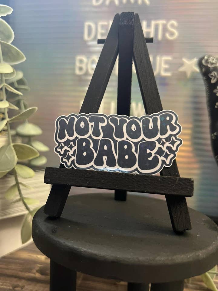 Not Your Babe Bookish Decal For Kindle/Laptop for wholesale by Dark Delights Bootique