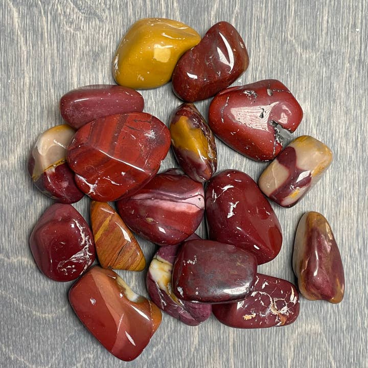 Keystone Crystals - Wholesale Spiritual Stone/Crystal - Mookaite Jasper Tumbled Stones – 1 Pound Lot Rock Shops