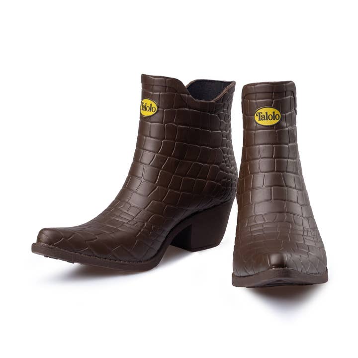 Boho Mock Croc matt rain boots for wholesale by Talolo Boots