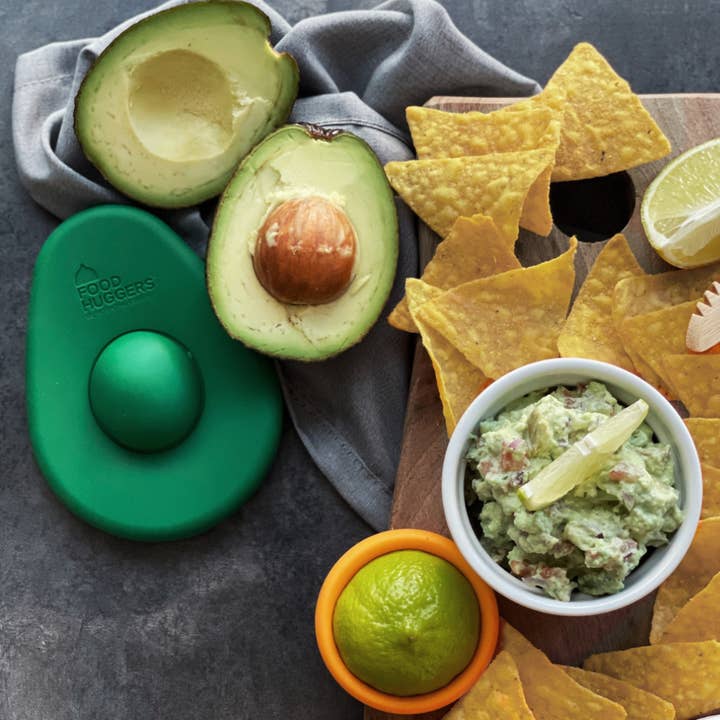 Food Huggers - Wholesale Food Storage Wrap/Bag - Green Avocado Huggers - Set of 2