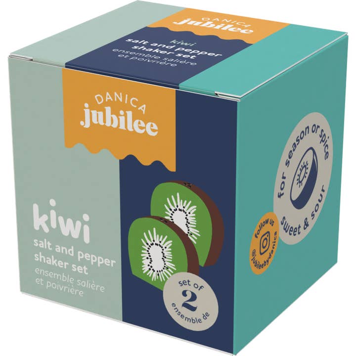 Danica Jubilee - Wholesale Salt & Pepper Shaker Set - Kiwi Salt and Pepper Shakers Set of 2