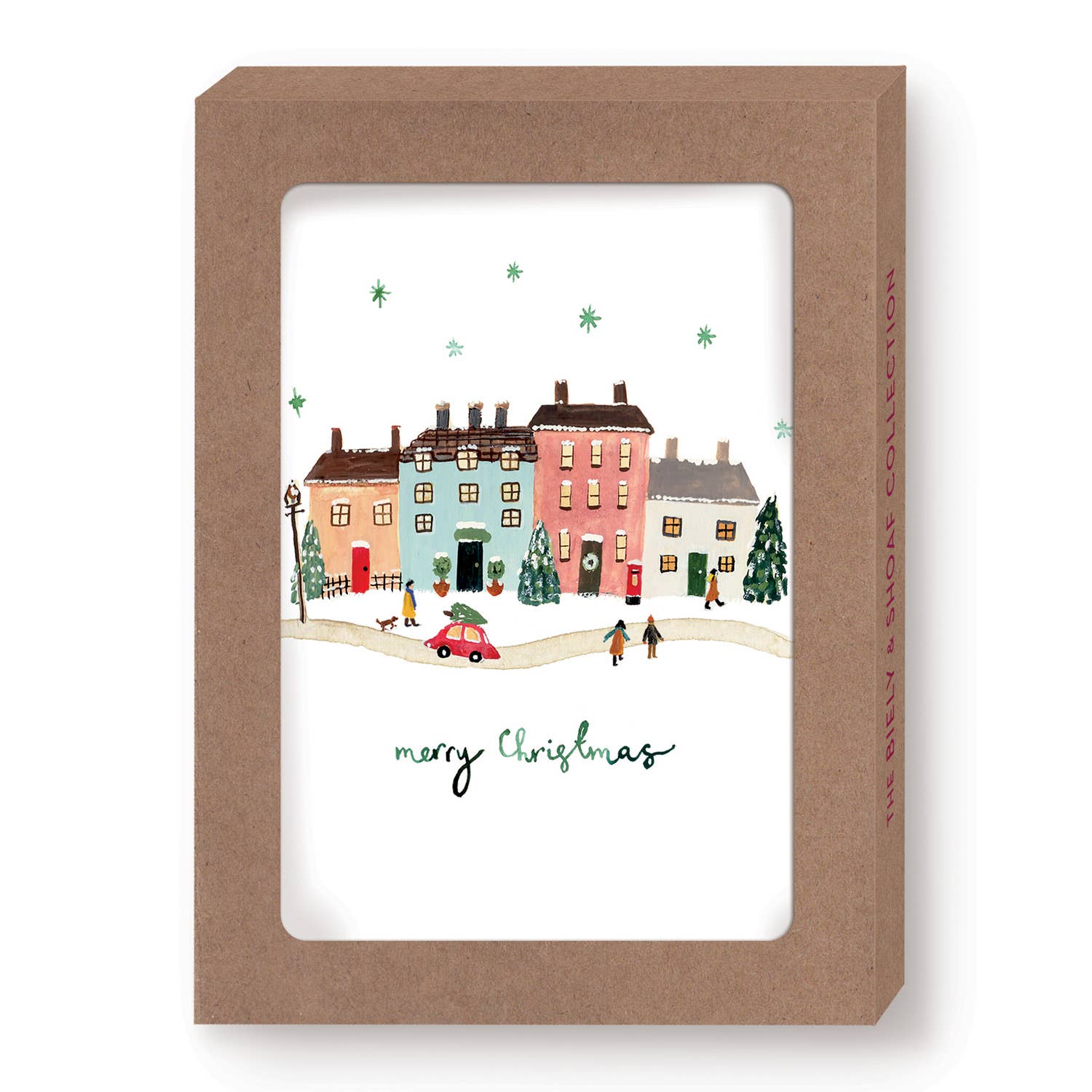 Biely & Shoaf - Wholesale Christmas Card - Little Christmas Village Boxed Holiday Cards - Set of 100