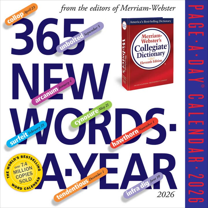Hachette Book Group - Wholesale Calendar - 365 New Words-A-Year Page-A-Day® Calendar 2026