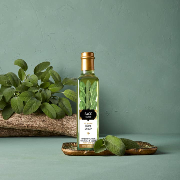 Floral Elixir Co. - Wholesale Cocktail Mix/Syrup - NEW! Sage Elixir. All Natural Cocktail & Soda Syrup.