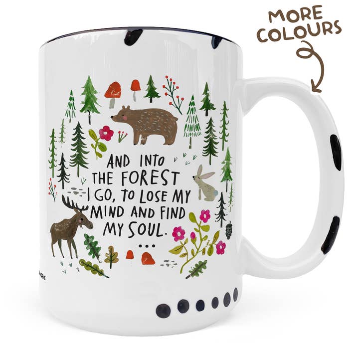 Into the Forest Mug, Nature Coffee Mug, Hiking Gift, Outdoor for wholesale by coco+bie designs
