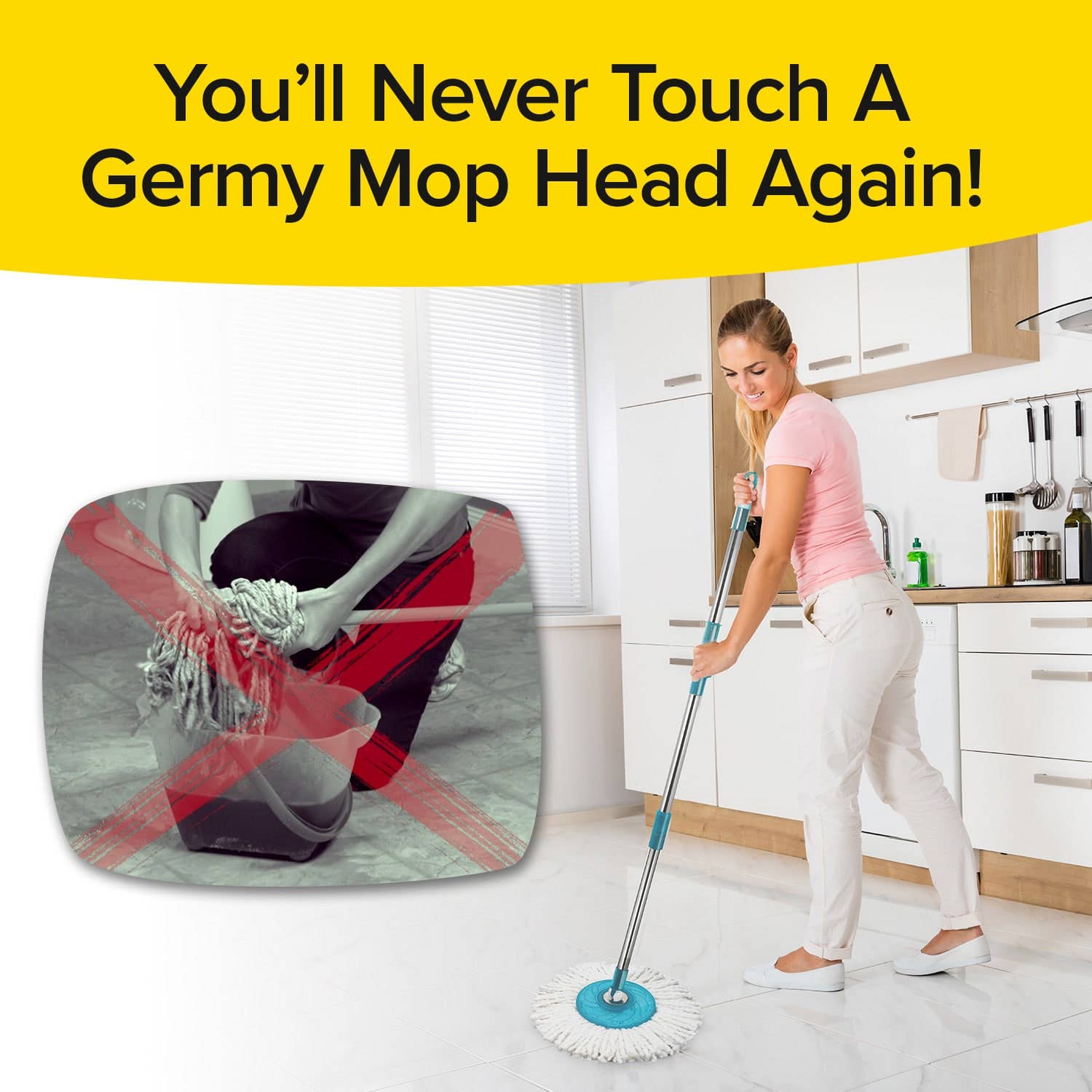 BulbHead - Wholesale Mop - Hurricane Spin Mop | Original Spin Mop3