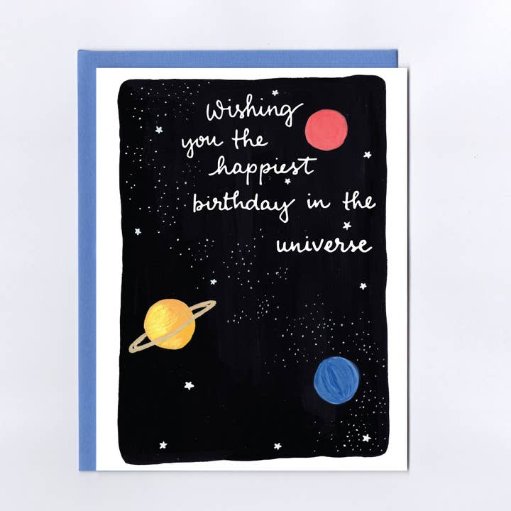 Glücklichste Geburtstags-Universe-Grußkarte für den Großhandel von The Treasurie