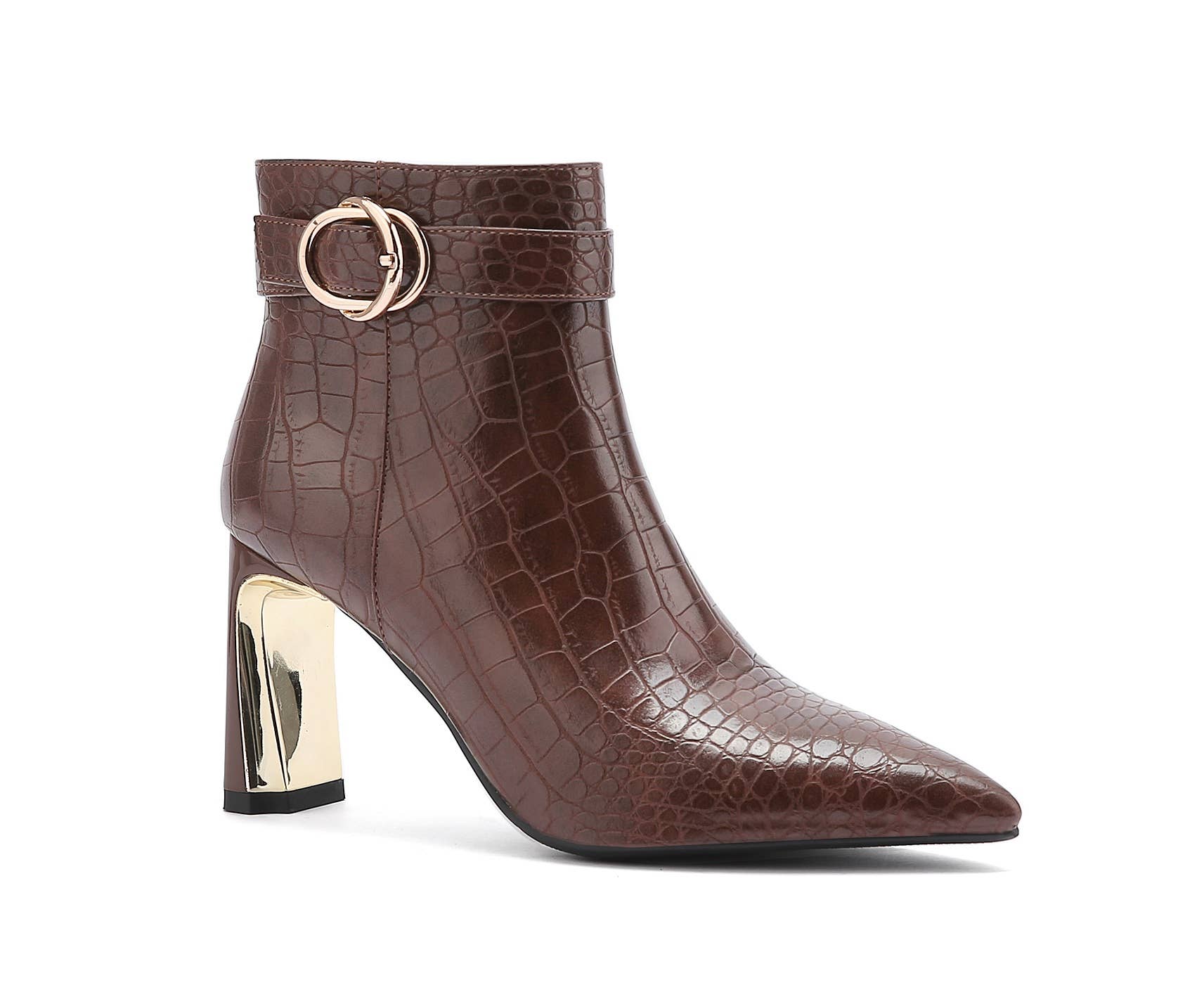 LADY COUTURE - Vendita all'ingrosso Stivaletti - Donna - Stivaletto con tacco in metallo e stampa Groovy Croco19